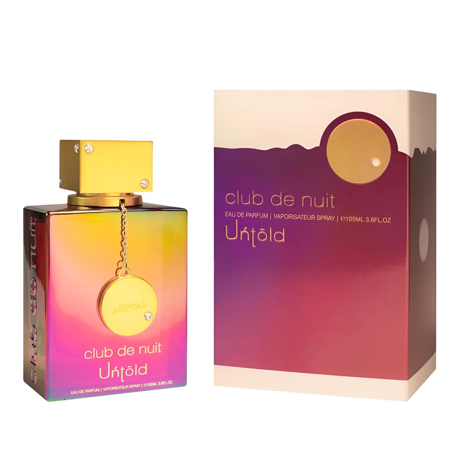 Armaf Club De Nuit Untold Eau de Parfum Spray for Men 3.6 oz | Amberwood, Saffron & Jasmine Long-Lasting Woody Amber Fragrance