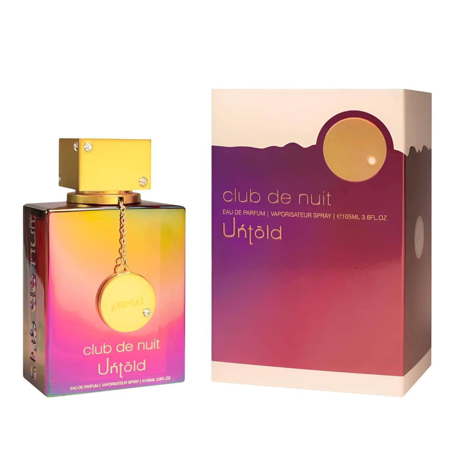 Armaf Club De Nuit Untold Eau de Parfum Spray for Men 3.6 oz | Amberwood, Saffron & Jasmine Long-Lasting Woody Amber Fragrance