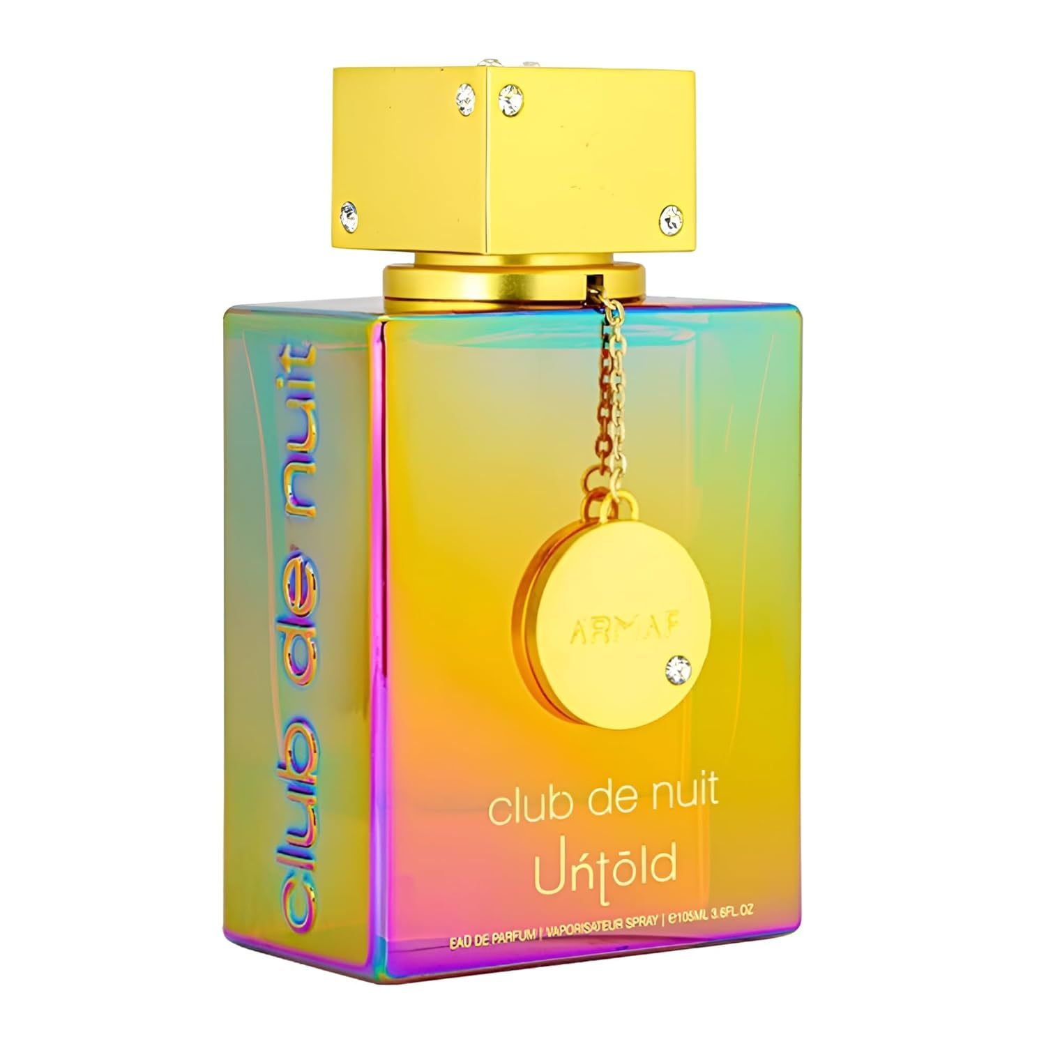 Armaf Club De Nuit Untold Eau de Parfum Spray for Men 3.6 oz | Amberwood, Saffron & Jasmine Long-Lasting Woody Amber Fragrance