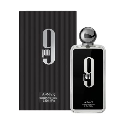 Afnan 9 PM Eau de Parfum for Men 3.4 fl oz | Long-Lasting Cologne for Men | Amber Vanilla Fragrance with Apple, Cinnamon & Tonka Bean Notes
