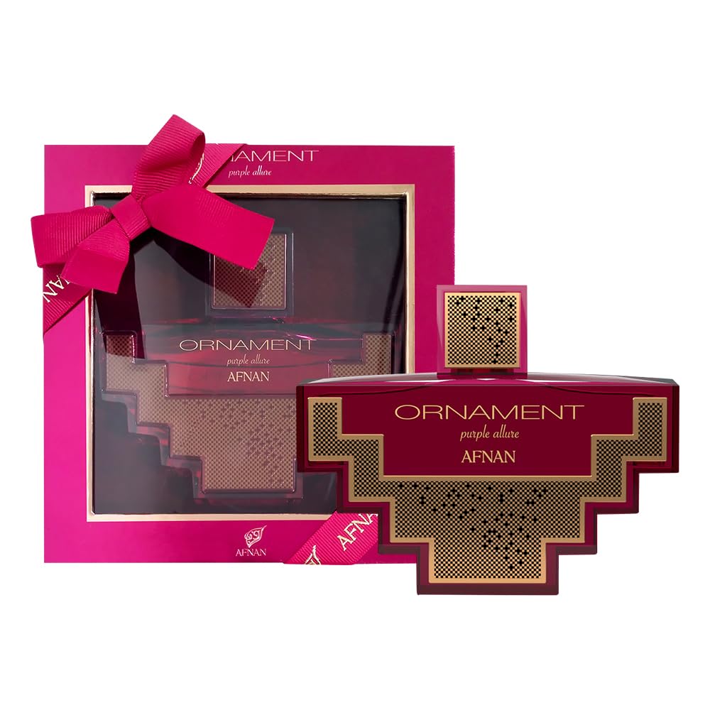 Afnan Ornament Purple Allure Eau De Parfum for Women, 3.4 Fl. Oz