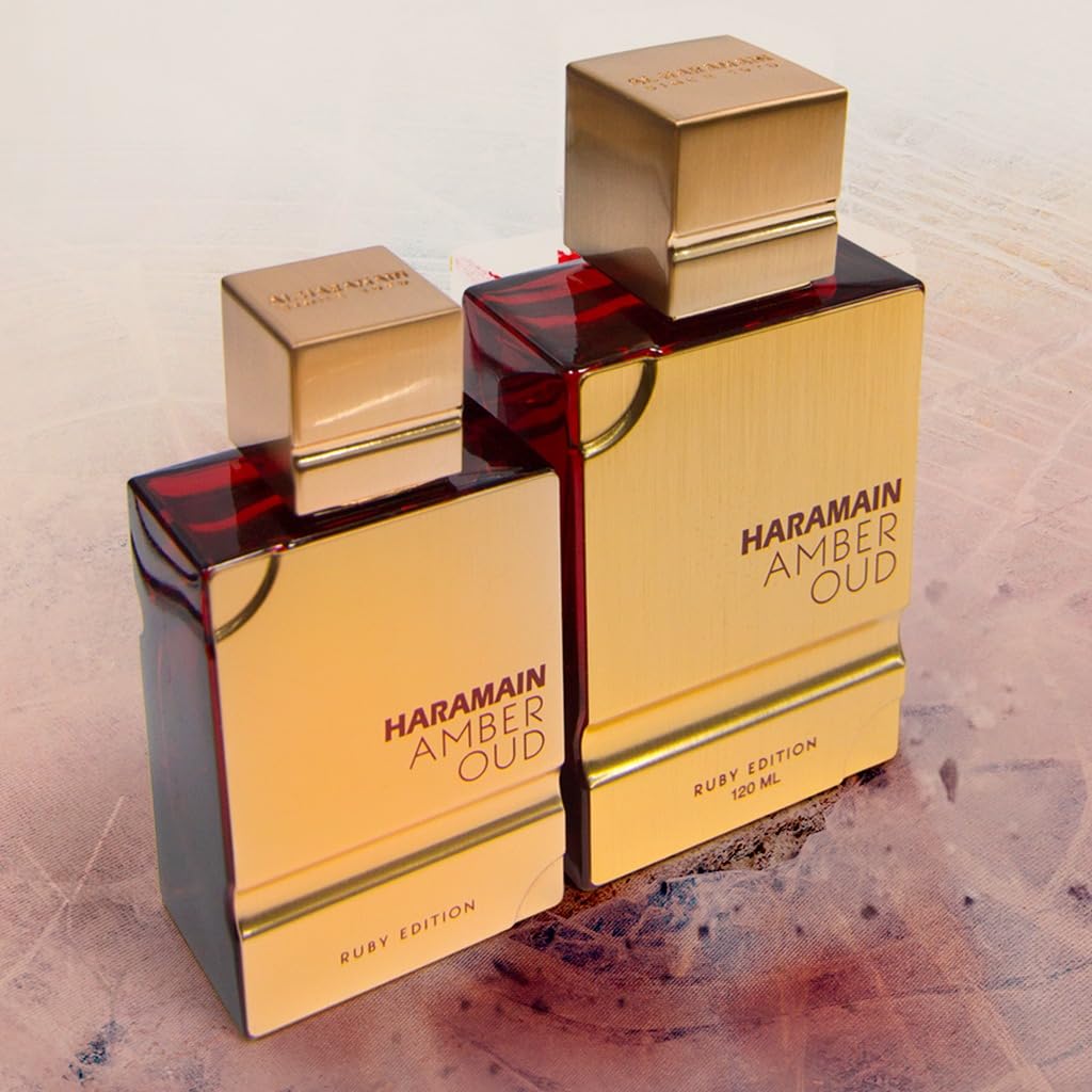 Al Haramain Amber Oud Ruby Edition - Arabian Perfume for Women and Men - Unisex Amber Perfume - Long Lasting Perfume for Men and Women - 4 oz