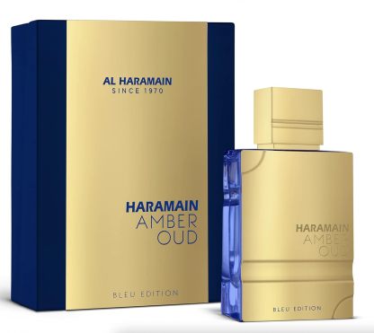 Al Haramain Amber Oud Blue Edition Eau De Parfum Spray 60ml (2.0 oz) - Long-Lasting Men’s Cologne with Amber & Sandalwood, Arabian Perfume for Men, Premium Fragrance