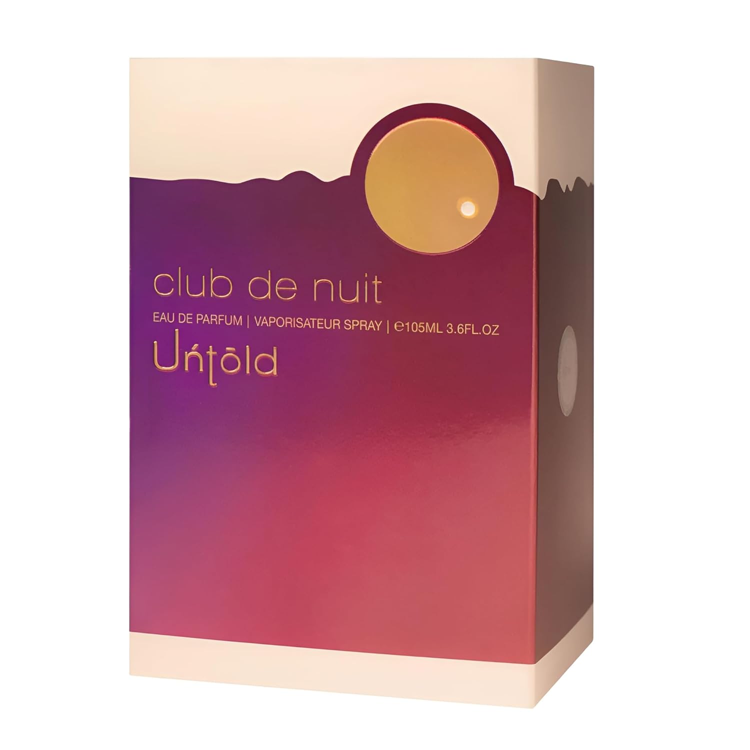 Armaf Club De Nuit Untold Eau de Parfum Spray for Men 3.6 oz | Amberwood, Saffron & Jasmine Long-Lasting Woody Amber Fragrance