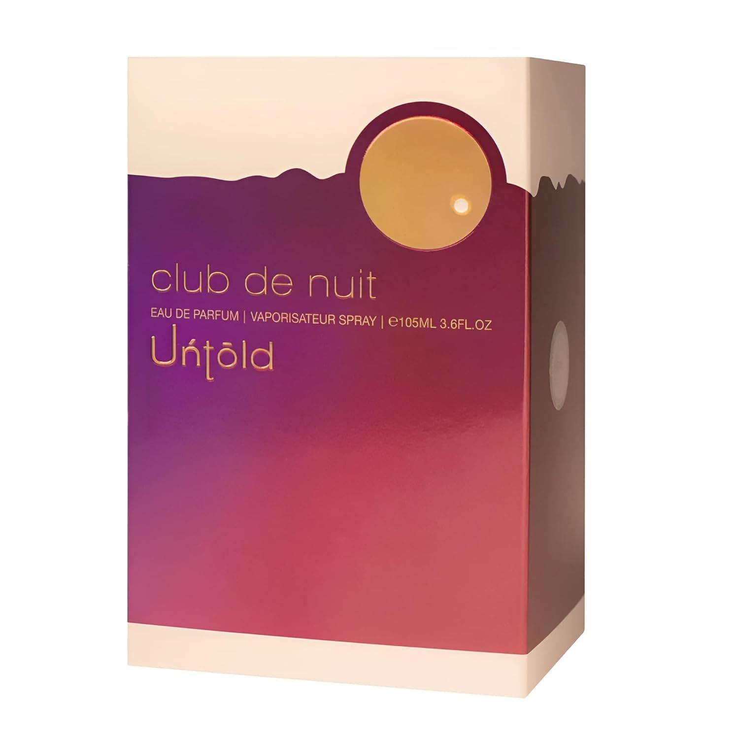 Armaf Club De Nuit Untold Eau de Parfum Spray for Men 3.6 oz | Amberwood, Saffron & Jasmine Long-Lasting Woody Amber Fragrance
