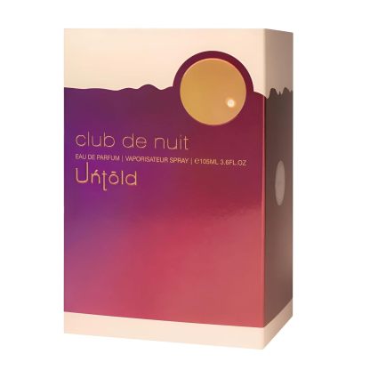 Armaf Club De Nuit Untold Eau de Parfum Spray for Men 3.6 oz | Amberwood, Saffron & Jasmine Long-Lasting Woody Amber Fragrance