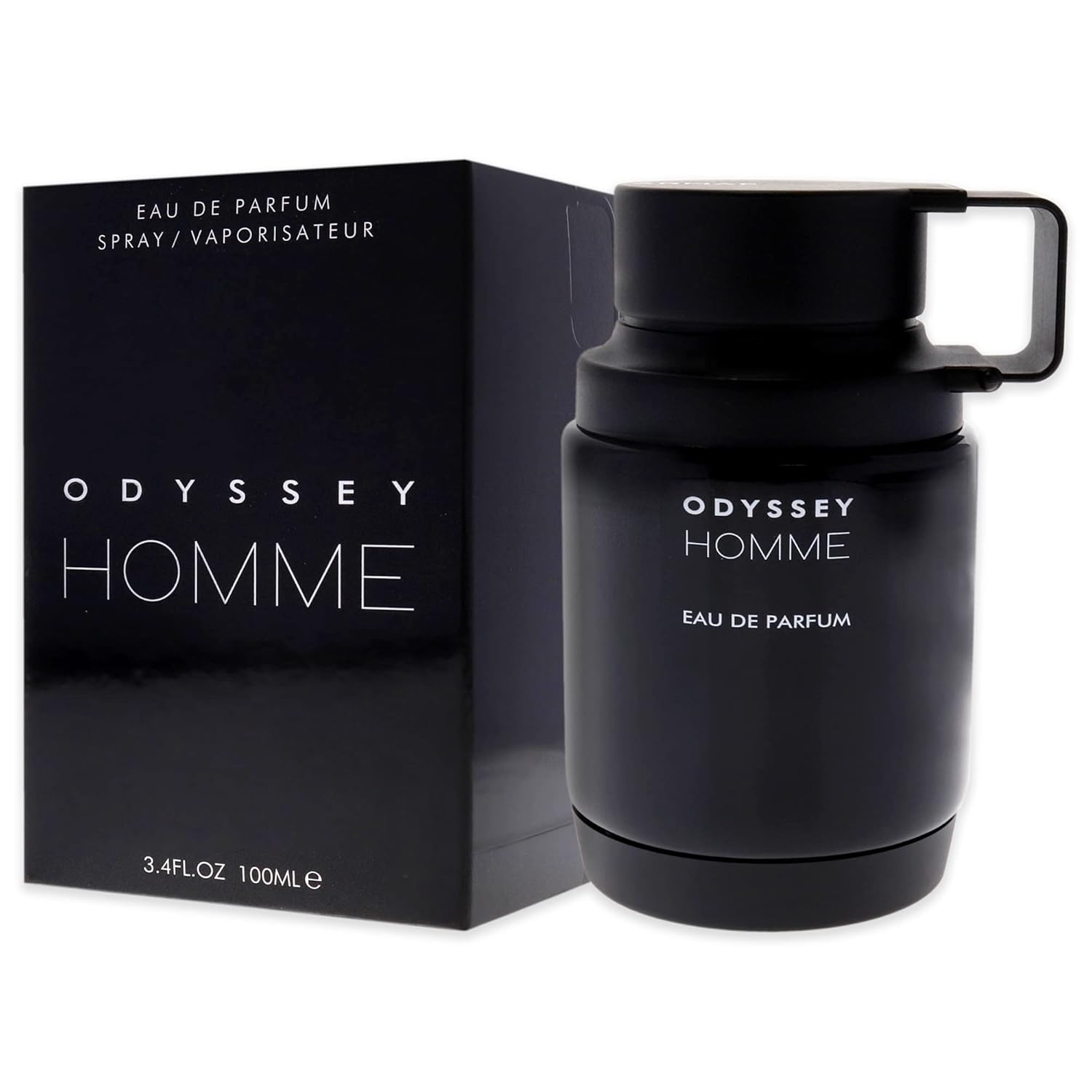 Armaf Odyssey Homme Eau de Parfum Spray for Men 3.4 oz | Spicy Amber, Vanilla & Woody Long-Lasting Fragrance