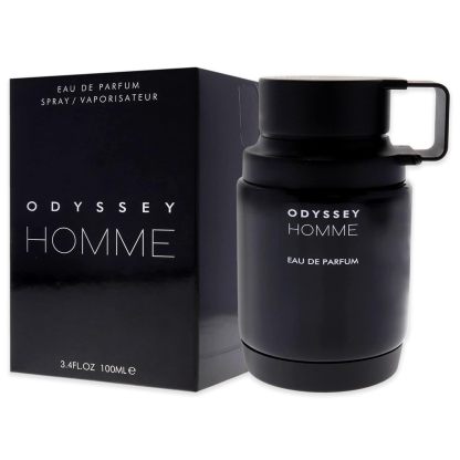 Armaf Odyssey Homme Eau de Parfum Spray for Men 3.4 oz | Spicy Amber, Vanilla & Woody Long-Lasting Fragrance