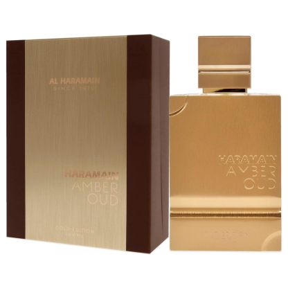 Haramain Al Amber Oud Gold Edition for Unisex - Arabian Perfume for Women & Men - Long Lasting Fragrance with Bergamot, Jasmine, Patchouli, Musk, Vanilla Notes - Arabic Eau de Parfum Spray - 3.33 oz