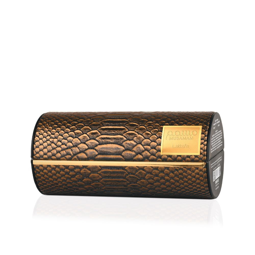 Lattafa Musamam Eau de Parfum Spray 3.4 oz / 100 ml | Long-Lasting Oriental Woody Saffron Perfume for Unisex | Italian Mandarin, Frankincense & Amberwood Fragrance