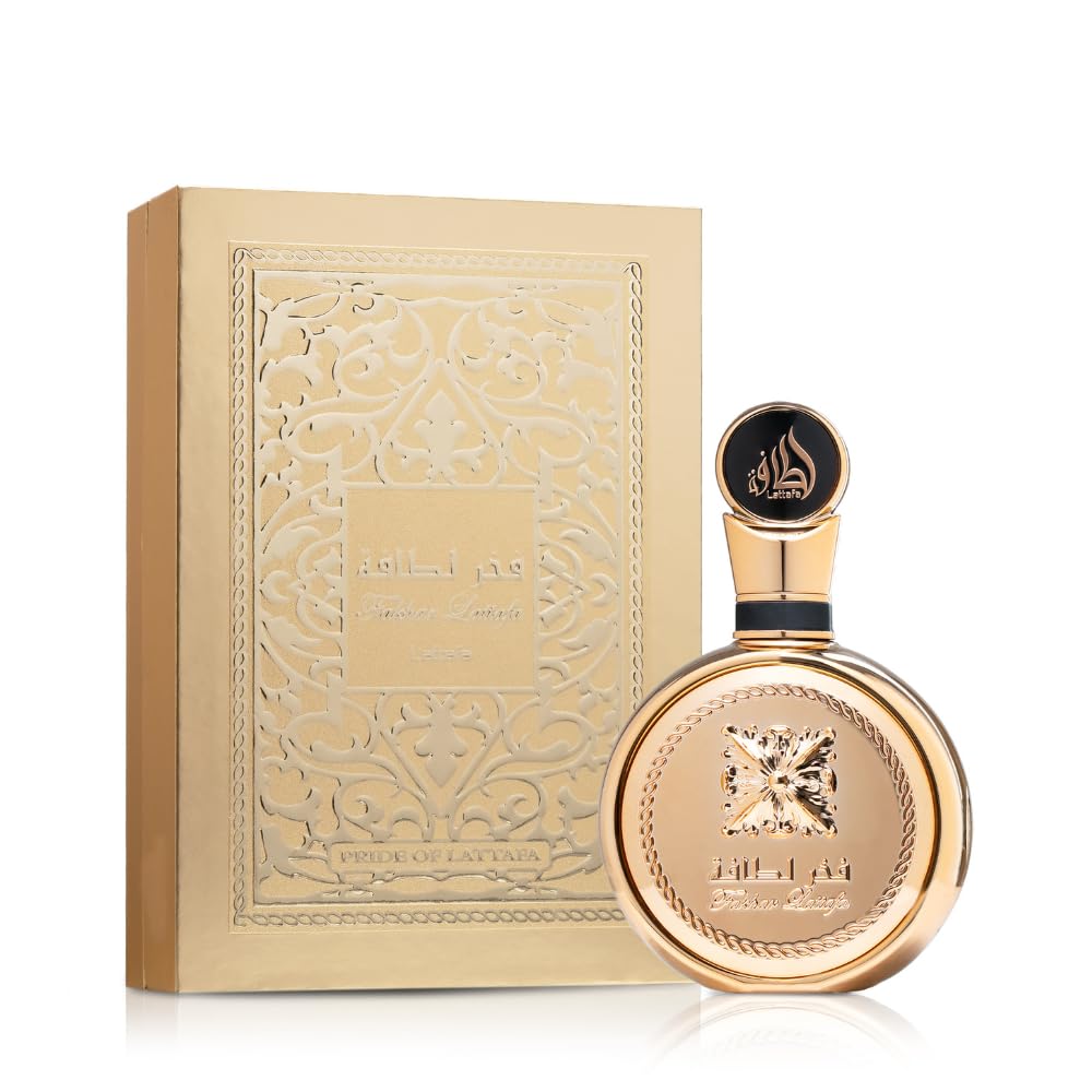 Lattafa Fakhar Gold Extrait Eau de Parfum 3.4 oz / 100 ml | Long-Lasting Floral Amber Woody Fragrance for Men & Women | Grapefruit, Pink Pepper & Leather Perfume