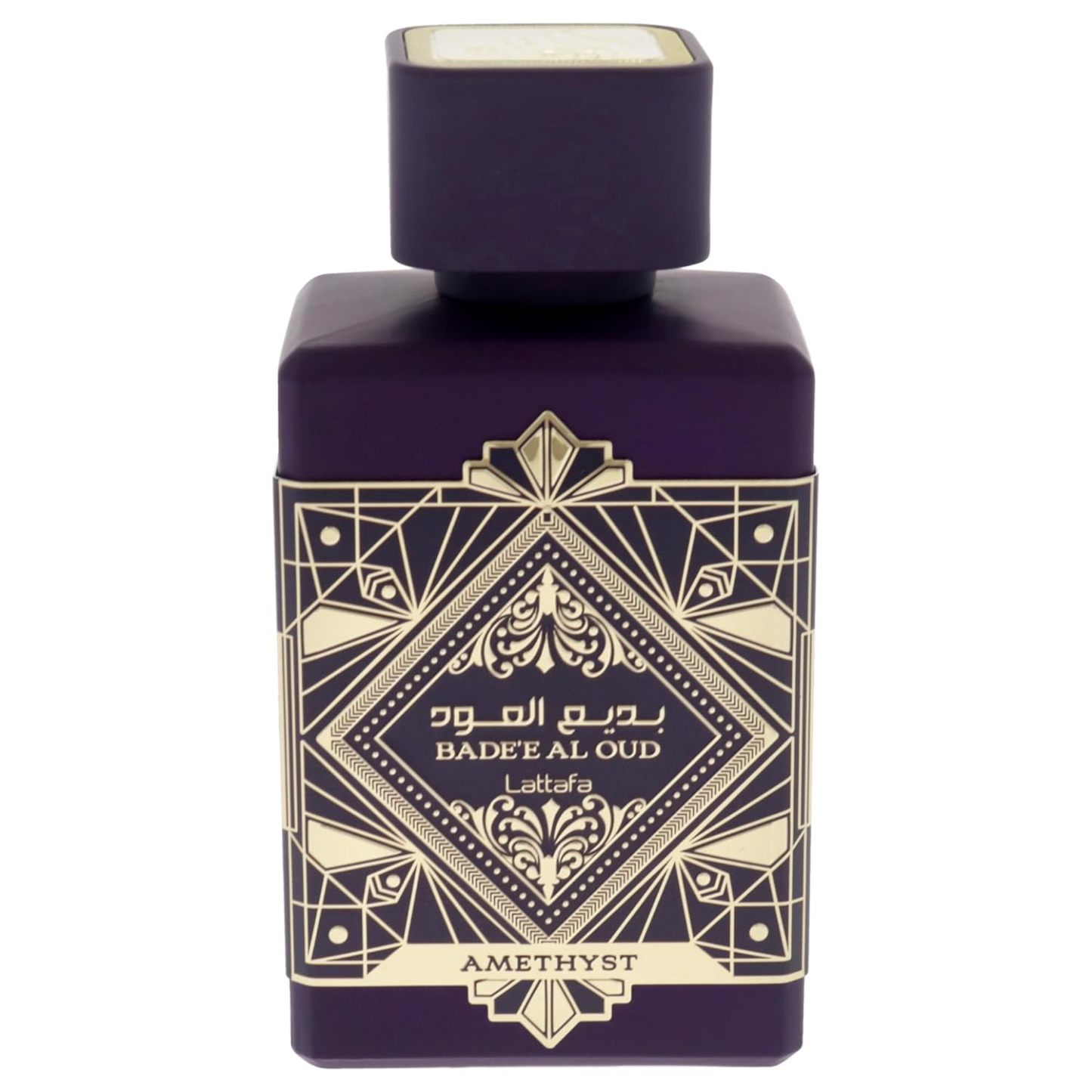 Lattafa Bade'e Al Oud Amethyst - Floral, Fruity, Amber, Oud - Eau de Parfum Long-Lasting Fragrance for Unisex, 3.40 Ounce / 100 ml