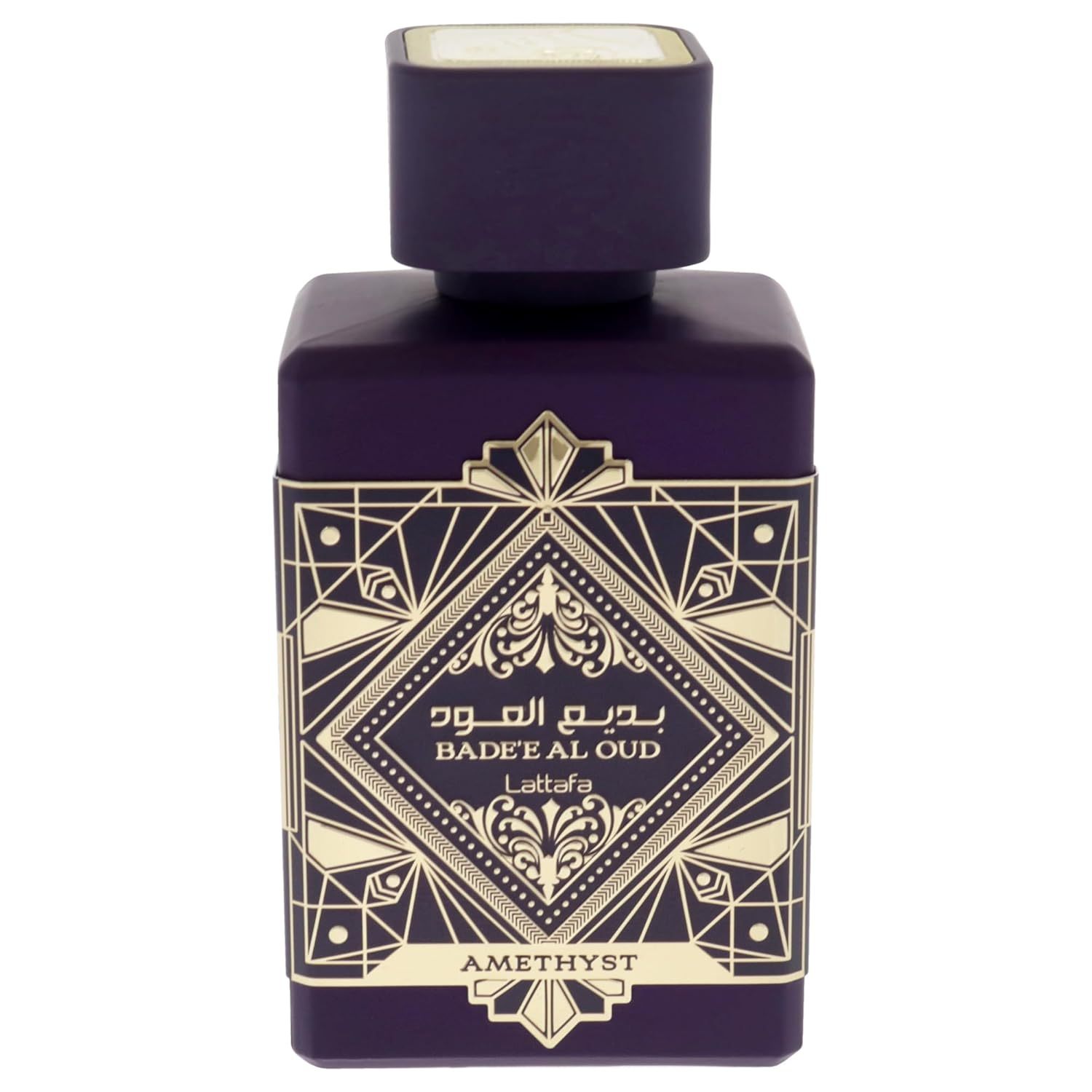 Lattafa Bade'e Al Oud Amethyst - Floral, Fruity, Amber, Oud - Eau de Parfum Long-Lasting Fragrance for Unisex, 3.40 Ounce / 100 ml
