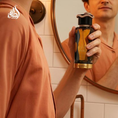Lattafa Teriaq Intense Eau de Parfum Spray 3.4 oz / 100 ml | Long-Lasting Spicy Vanilla Amber Perfume for Men & Women | Bergamot, Plum Liquor & Tonka Bean Fragrance
