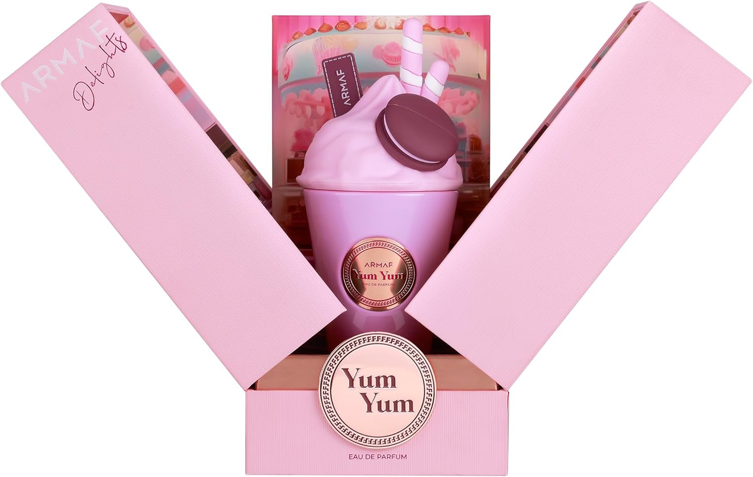 Armaf Delights Yum Yum Eau de Parfum Spray for Women 3.4 oz | Cherry, Vanilla & Amber Long-Lasting Sweet Floral Fruity Fragrance