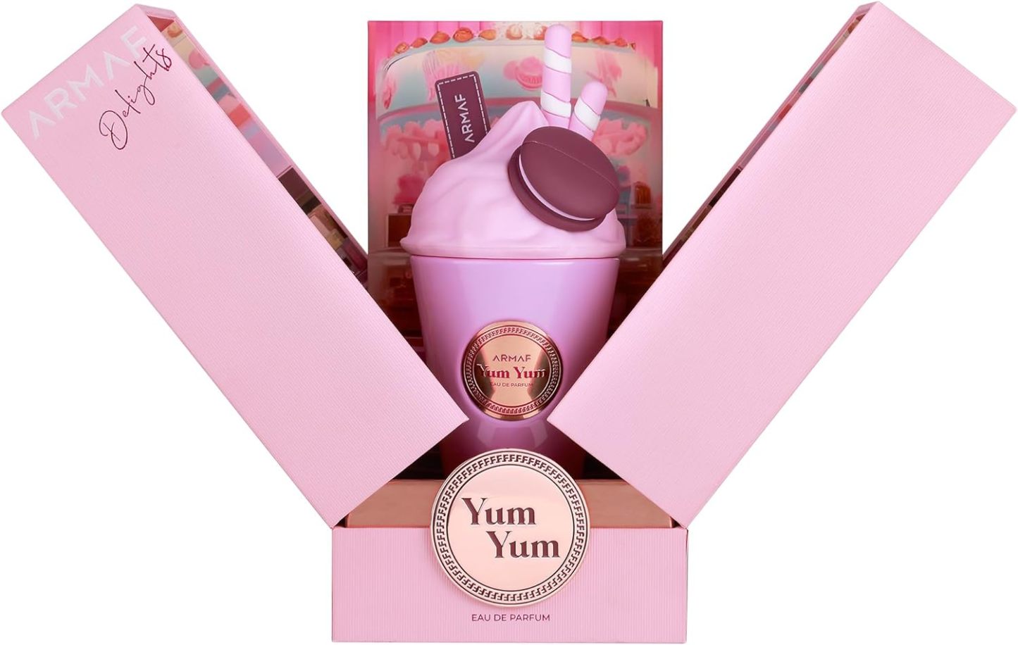 Armaf Delights Yum Yum Eau de Parfum Spray for Women 3.4 oz | Cherry, Vanilla & Amber Long-Lasting Sweet Floral Fruity Fragrance