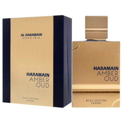 Al Haramain Amber Oud Blue Edition Eau De Parfum Spray 100ml (3.4 oz) - Unisex Arabian Perfume for Women & Men, Long-Lasting Arabic Fragrance, Premium EDP Cologne Spray