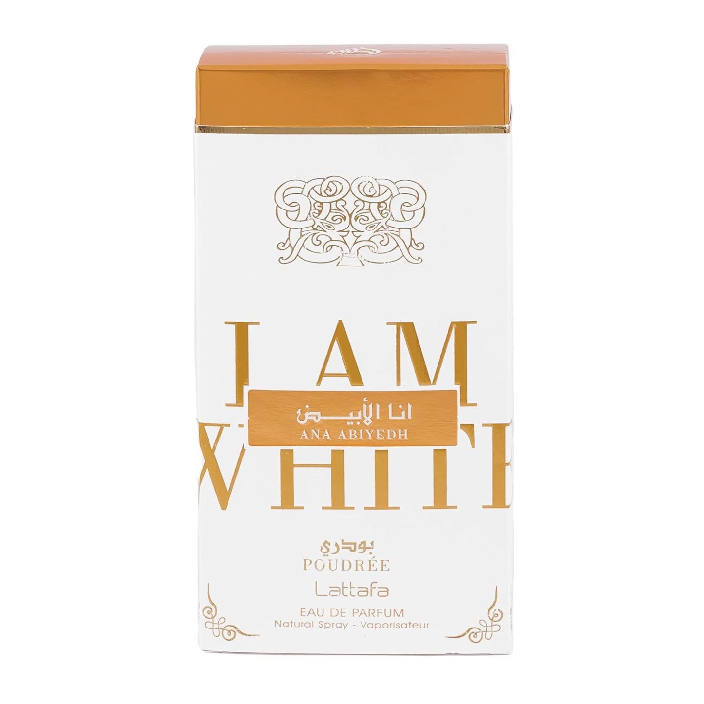 Lattafa Ana Abiyedh Poudree Eau de Parfum Spray 2.04 oz / 60 ml | Long-Lasting Floral Amber Vanilla Perfume for Women | Elegant Rose, Saffron & Tonka Fragrance