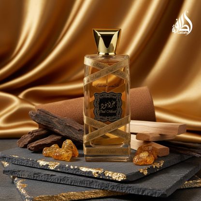 Lattafa Oud Mood Elixir Eau de Parfum 3.4 oz / 100 ml | Warm Oud Oriental Spicy Woody Perfume for Men & Women | Long-Lasting Smoke, Saffron & Vanilla Fragrance