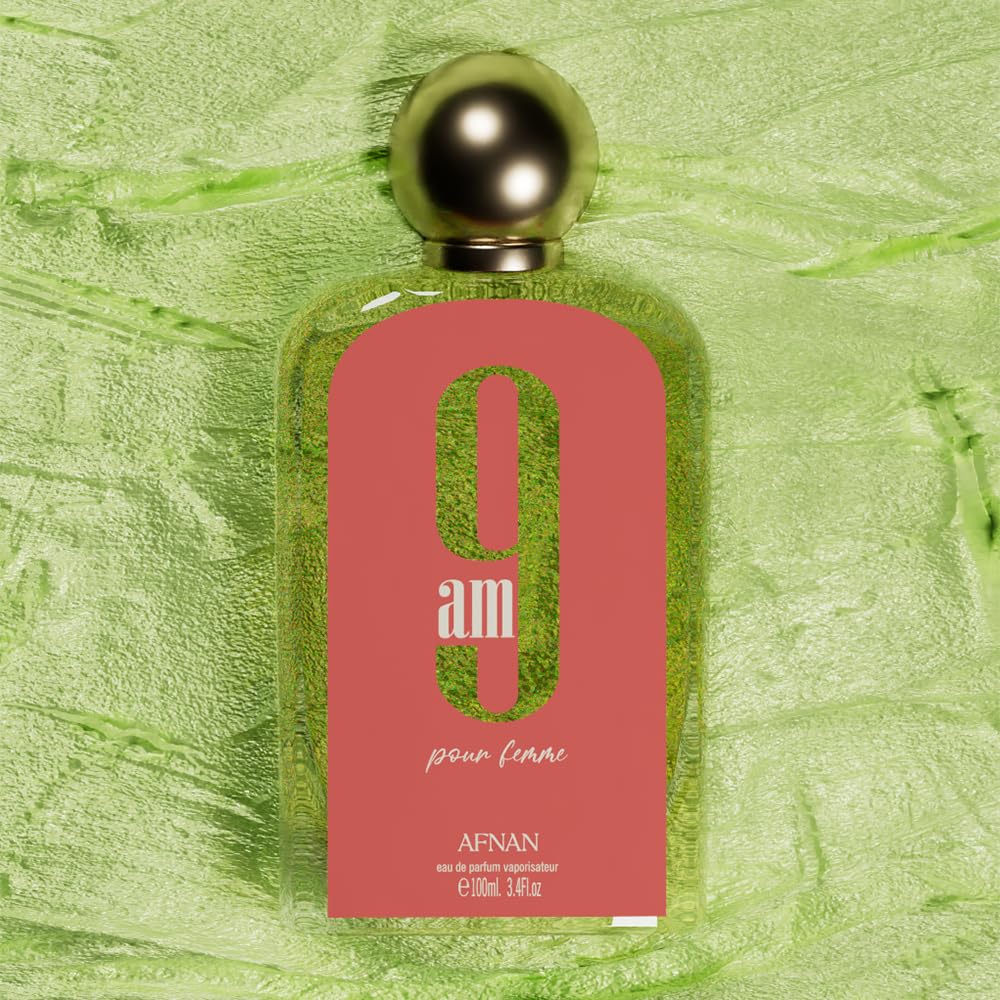 Afnan 9 AM Pour Femme Eau De Parfum, 3.4 Fl. Oz