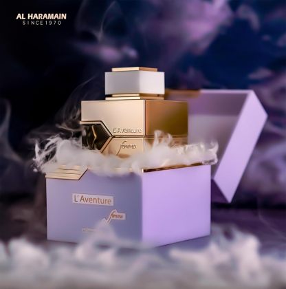 Al Haramain L'Aventure Femme - Arabian Perfume for Women - Long Lasting Floral Fruity Fragrance with Notes of Bergamot, Cedar, Sandalwood, Amber & Vanilla - Arabic Eau de Parfum - 6.76 oz EDP Spray