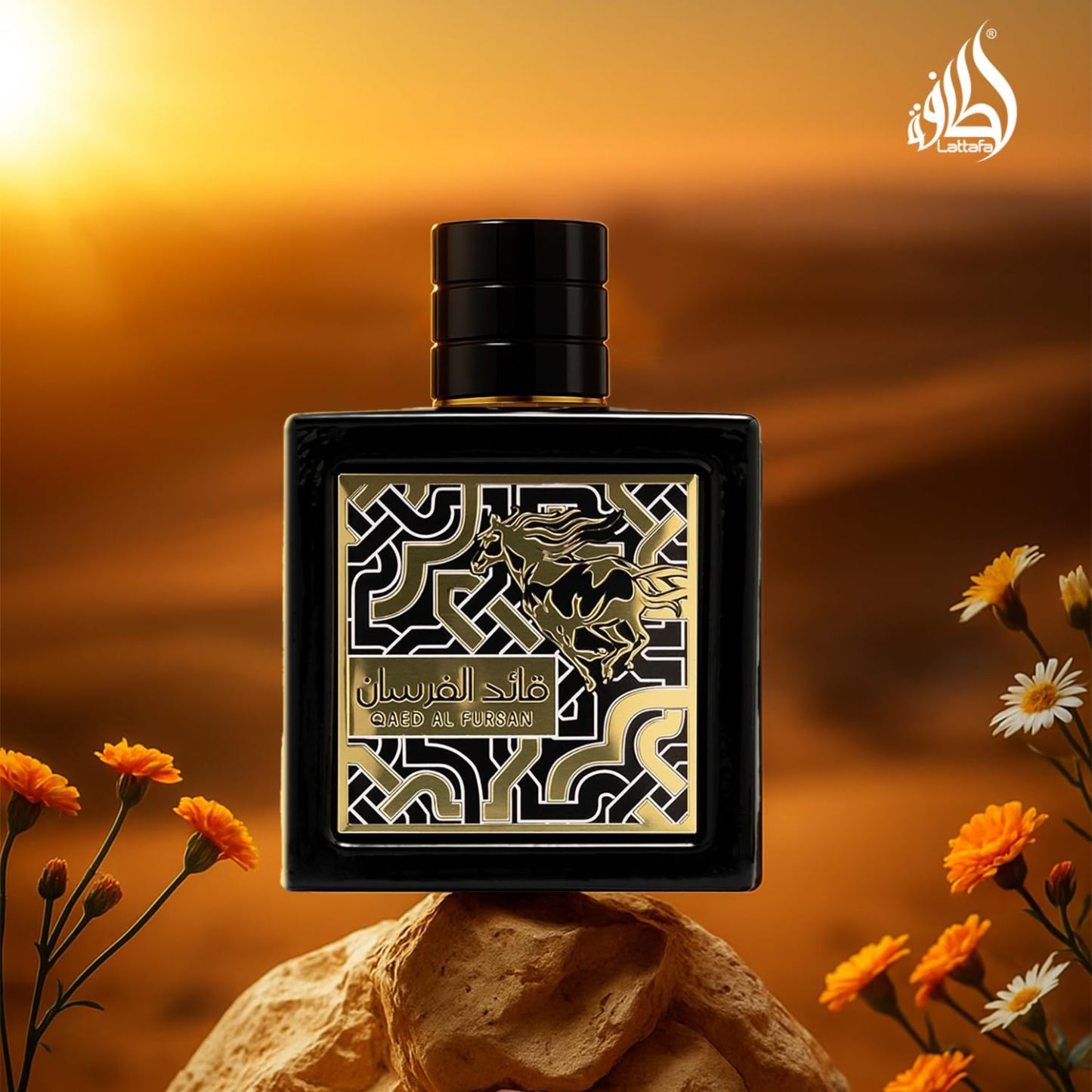 Lattafa Qaed Al Fursan Eau de Parfum Spray 3.04 oz / 90 ml | Long-Lasting Fruity Woody Amber Cologne for Men | Wild Berries, Apple & Vanilla Musk Fragrance