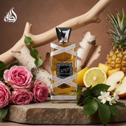 Lattafa Oud Mood Reminiscence Eau de Parfum 3.4 oz / 100 ml | Long-Lasting Deep Oud Oriental Unisex Perfume | Intense Woody Amber Fragrance for Day & Night Wear