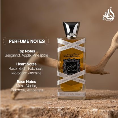 Lattafa Oud Mood Reminiscence Eau de Parfum 3.4 oz / 100 ml | Long-Lasting Deep Oud Oriental Unisex Perfume | Intense Woody Amber Fragrance for Day & Night Wear