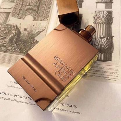 Al Haramain Amber Oud Tobacco Edition for Unisex - Arabian Perfume for Women & Men - Long Lasting Fragrance with Notes of Tobacco Leaf, Cinnamon, Vanilla, Dried Fruit - Arabic Cologne - 2 oz EDP Spray