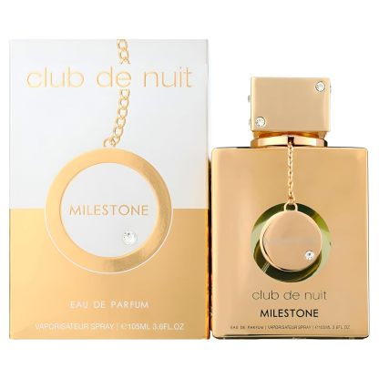 Armaf Club De Nuit Milestone Eau de Parfum Spray for Unisex 3.6 oz | Marine, Sandalwood & Musk Long-Lasting Woody Floral Musk Fragrance
