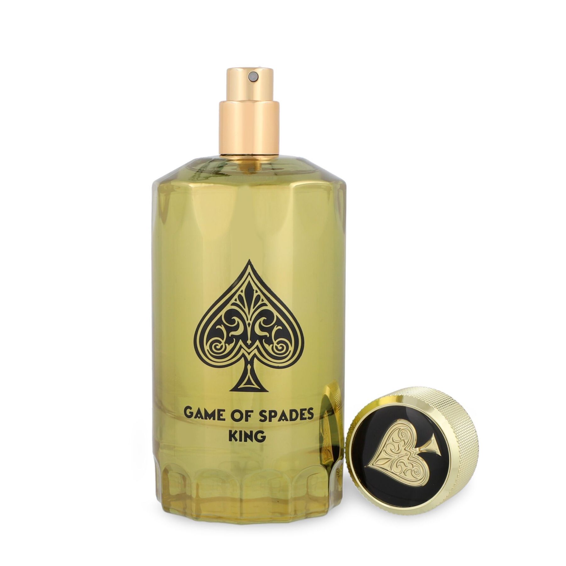 Jo Milano Game of Spades King Parfum Spray 3.4 oz / 100 ml | Unisex Luxury Eau de Parfum with Citrus, Amber & Vanilla Notes | Long-Lasting Woody Amber Fragrance