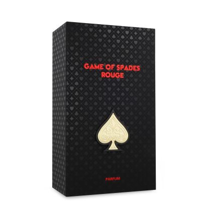 Jo Milano Game of Spades Rouge Parfum Spray 3.4 oz / 100 ml | Unisex Eau de Parfum with Jasmine, Lavender, Amberwood & Musk | Woody Amber Long-Lasting Paris Fragrance