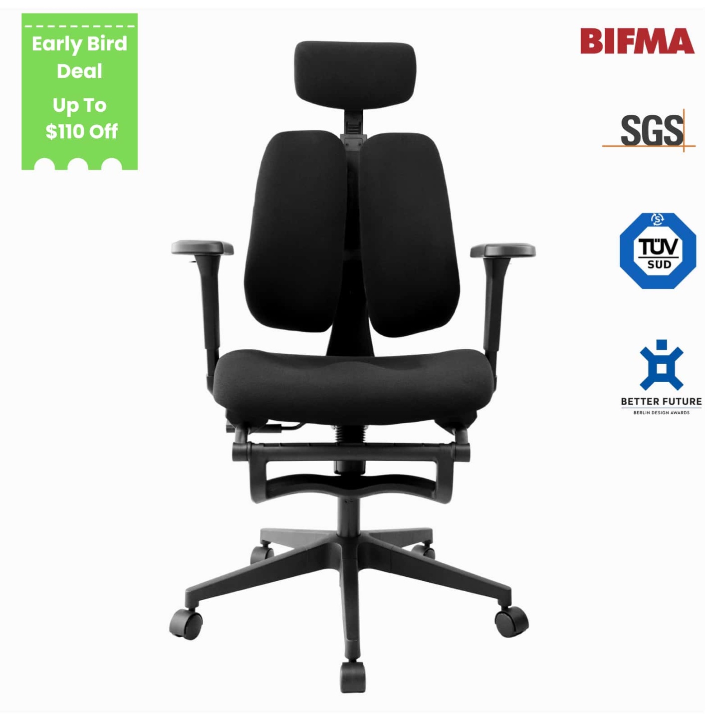 RIEIOR S3 Flex Dual Backrest Ergonomic Chair