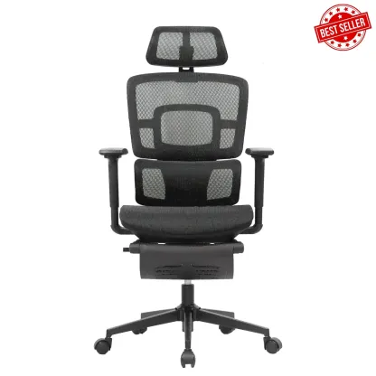 Ergonomic Mesh Office Chair With Footrest S2 Elite