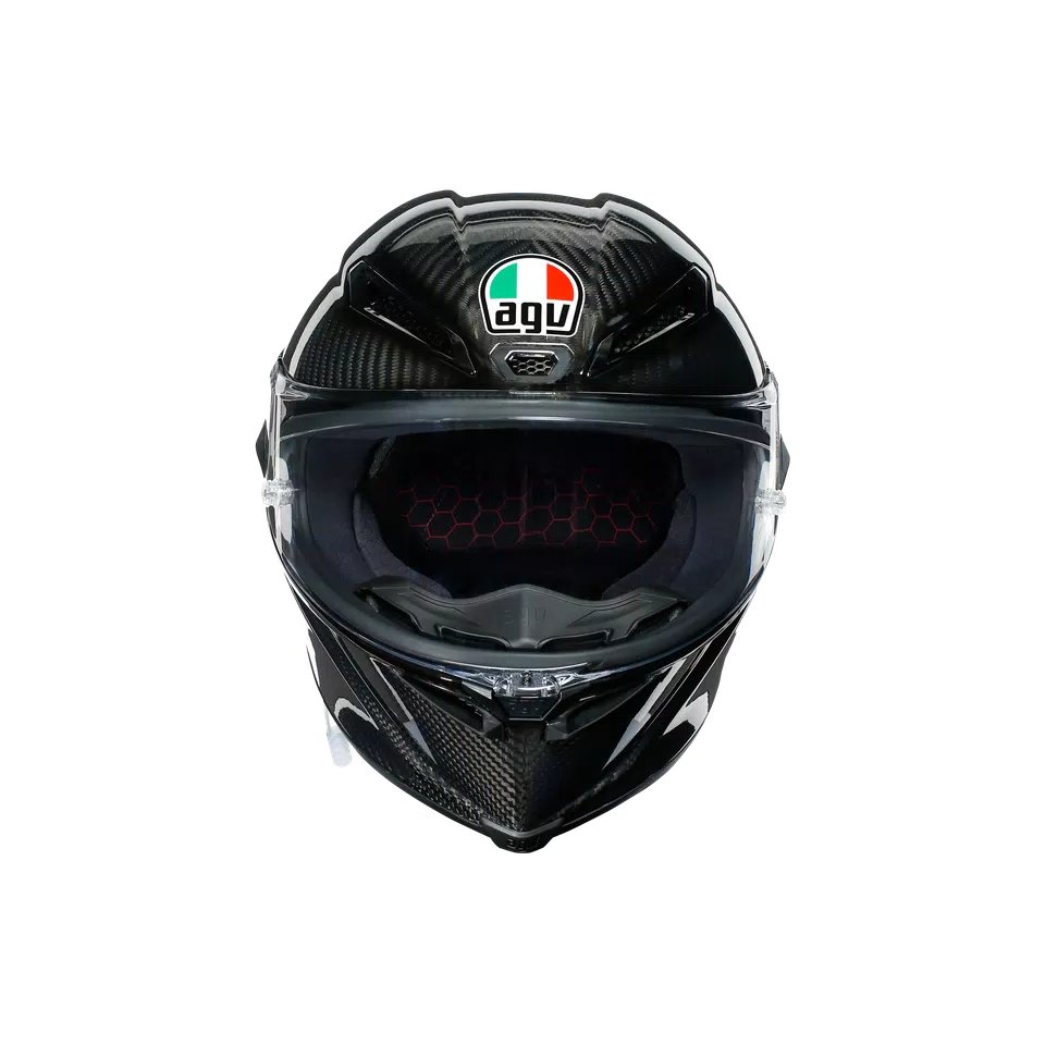 PISthtTA GP RR MONO GLOSSY CARBON - MOTORBIKE FULL FACE HELMET E2206 DOT