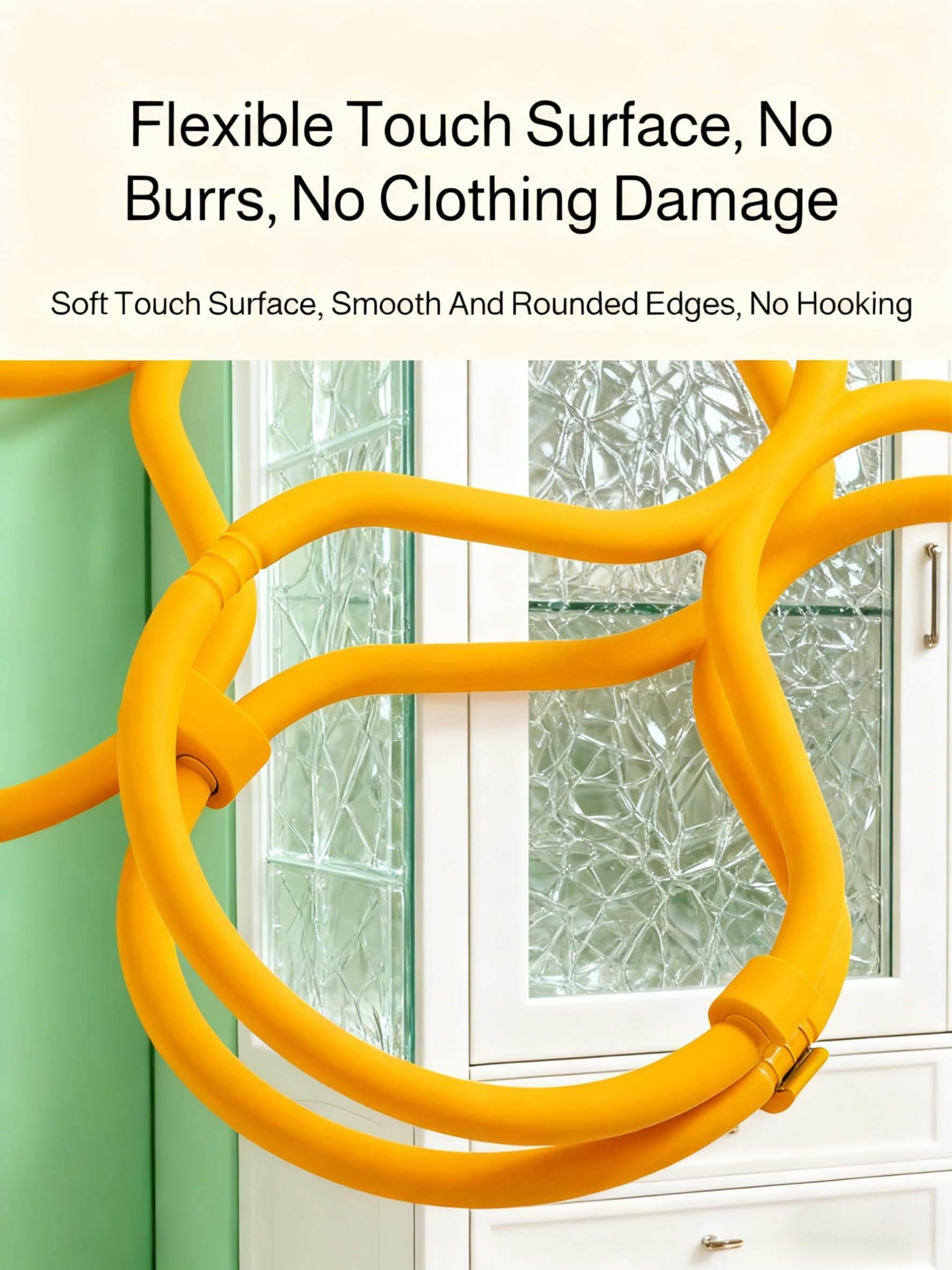 Portable silicone hanger for easy storage