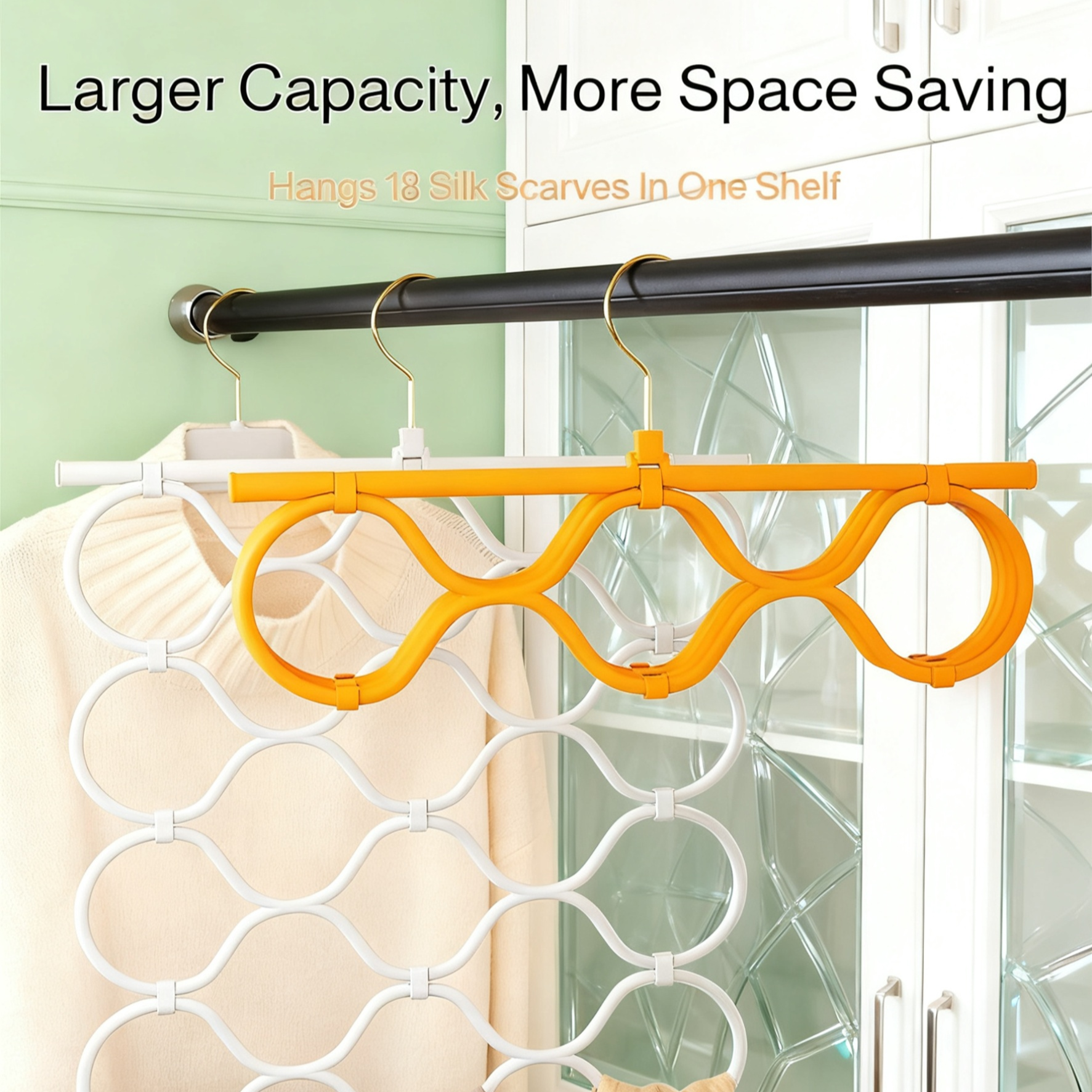 Multi-functional Foldable Space-saving Silicone Clothes Hanger