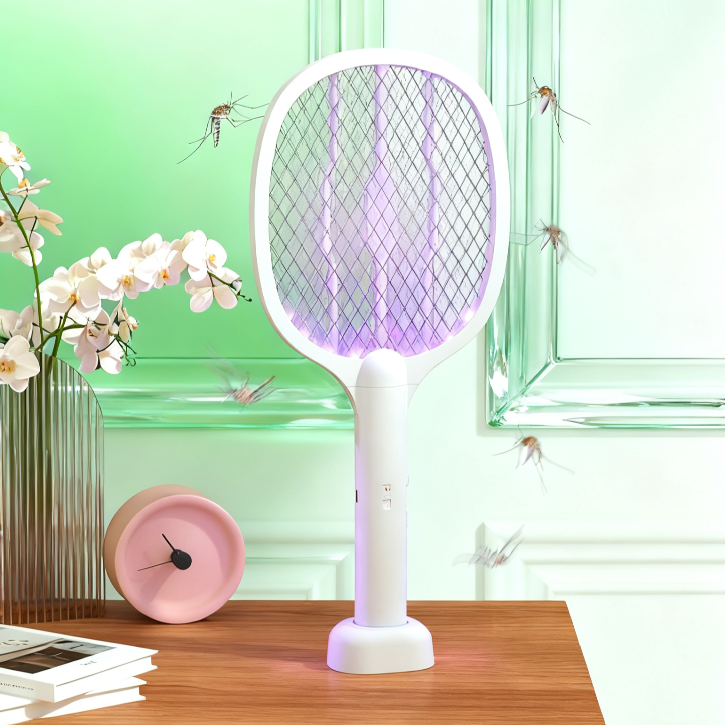 Electric Mosquito Swatter with Lamp