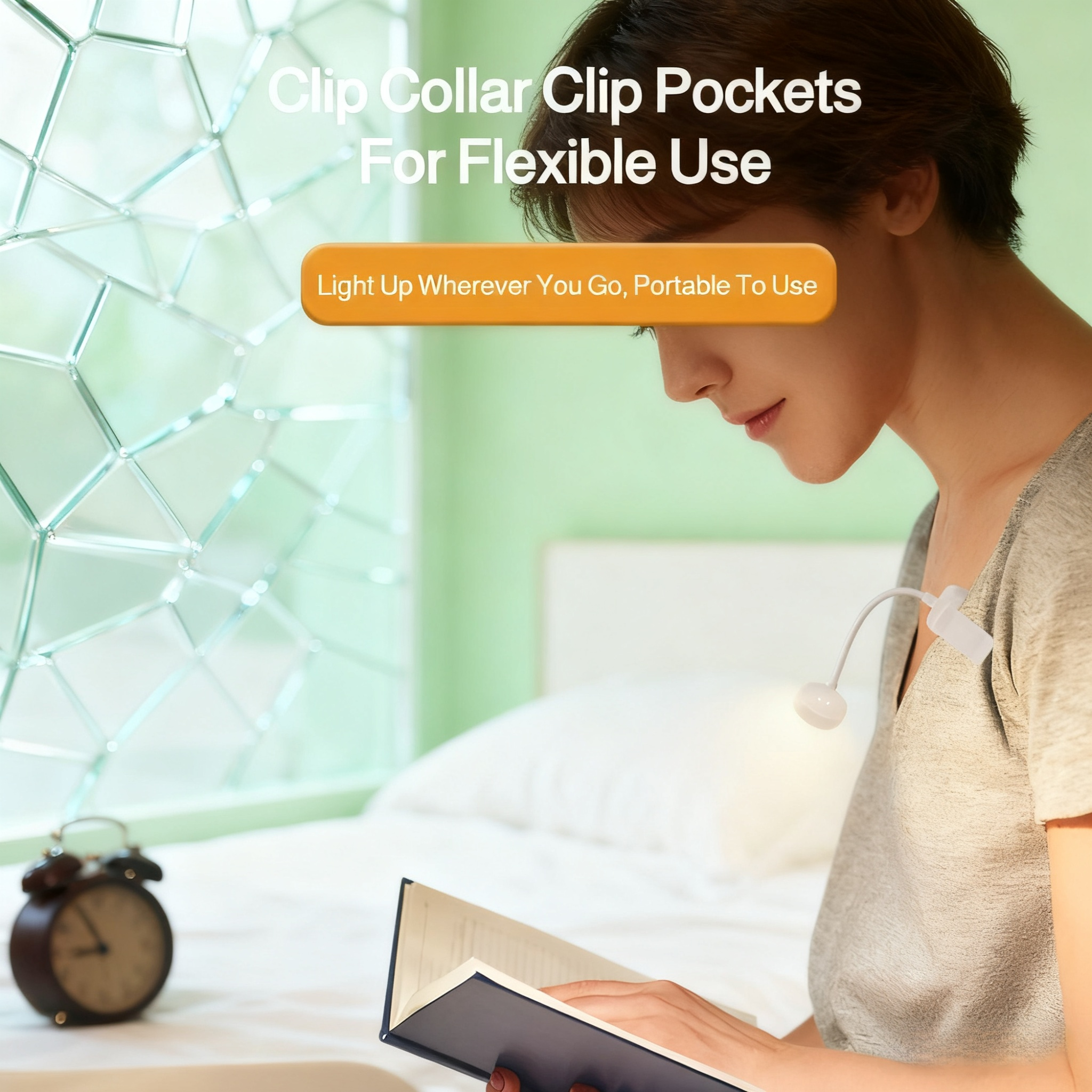 Flexible LED reading lamp for night reading