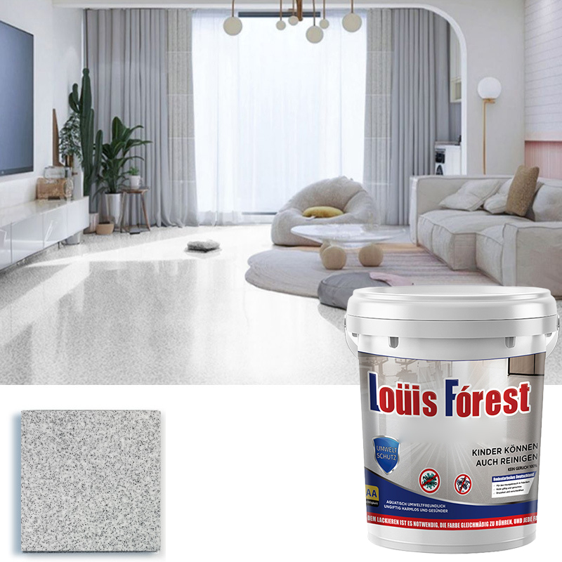  [Crystal Marble Texture] Premium Liquid Ceramic Floor Paint - Self-Leveling Seamless Finish - ZeroOdor Waterproof Coating 🛠️🏠