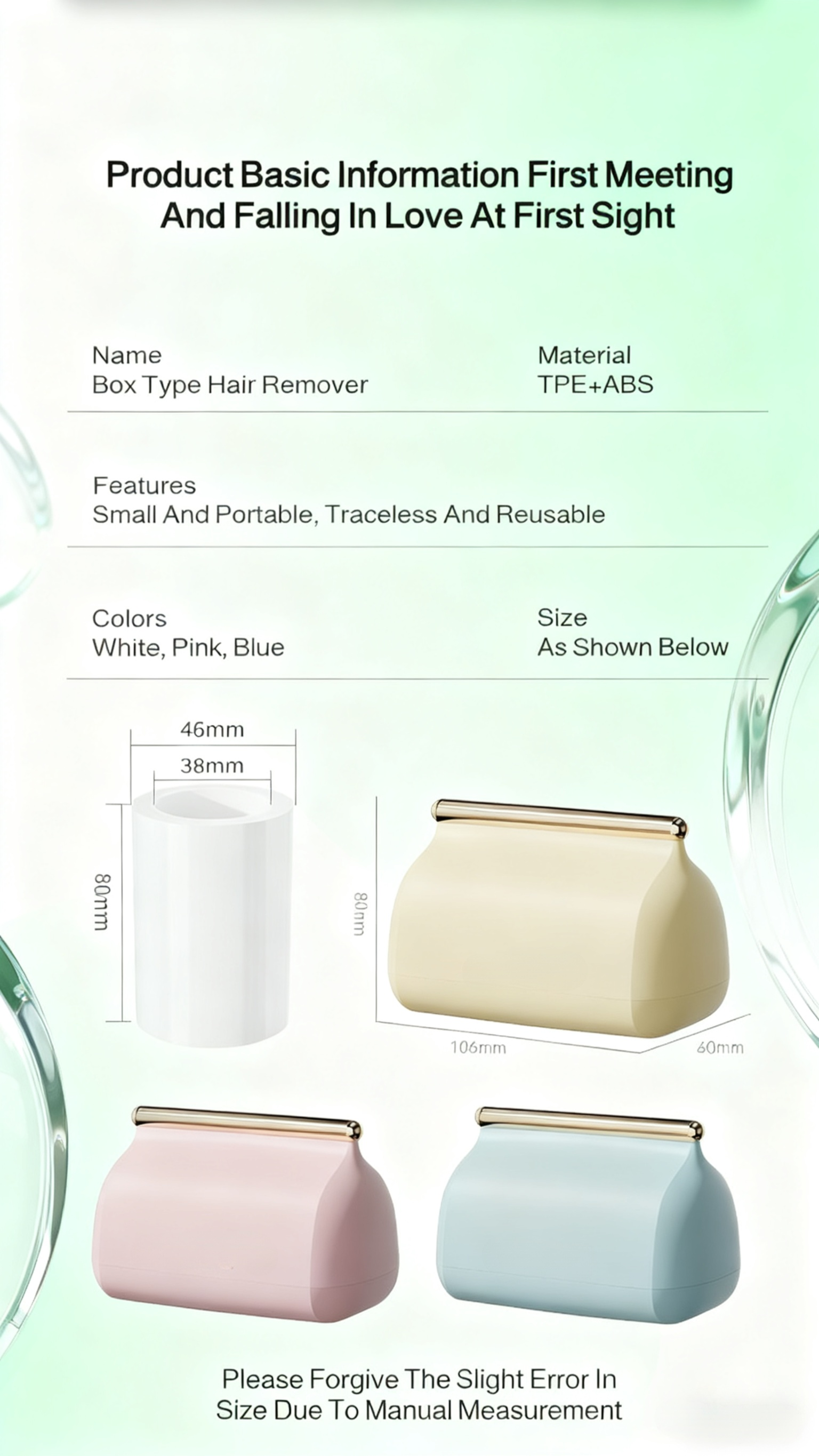 Durable lint roller easy to wash and reuse