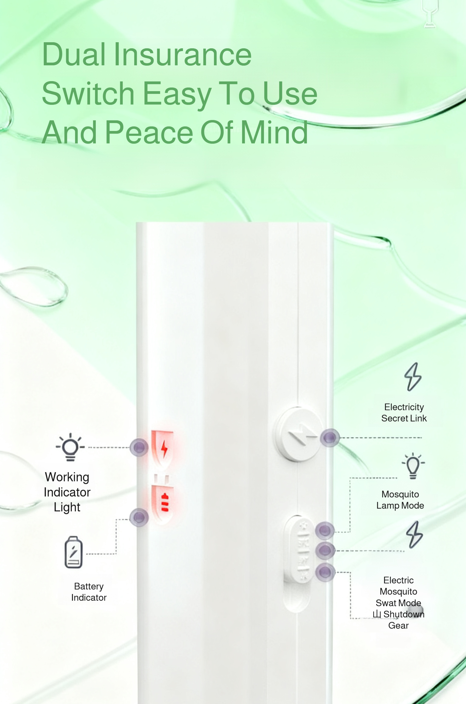 Safe and effective insect killer with lamp function