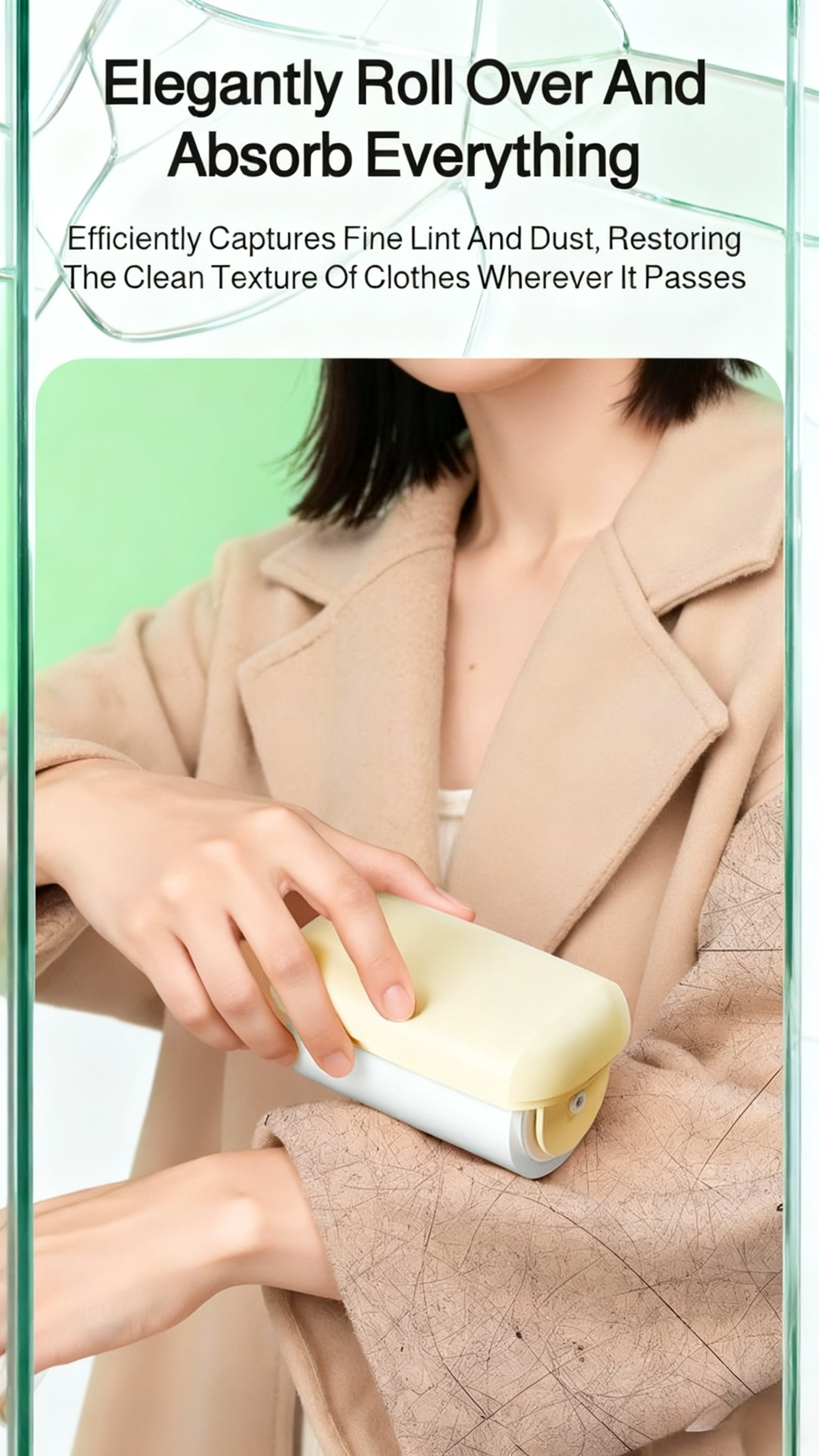 Pet hair removal with washable roller