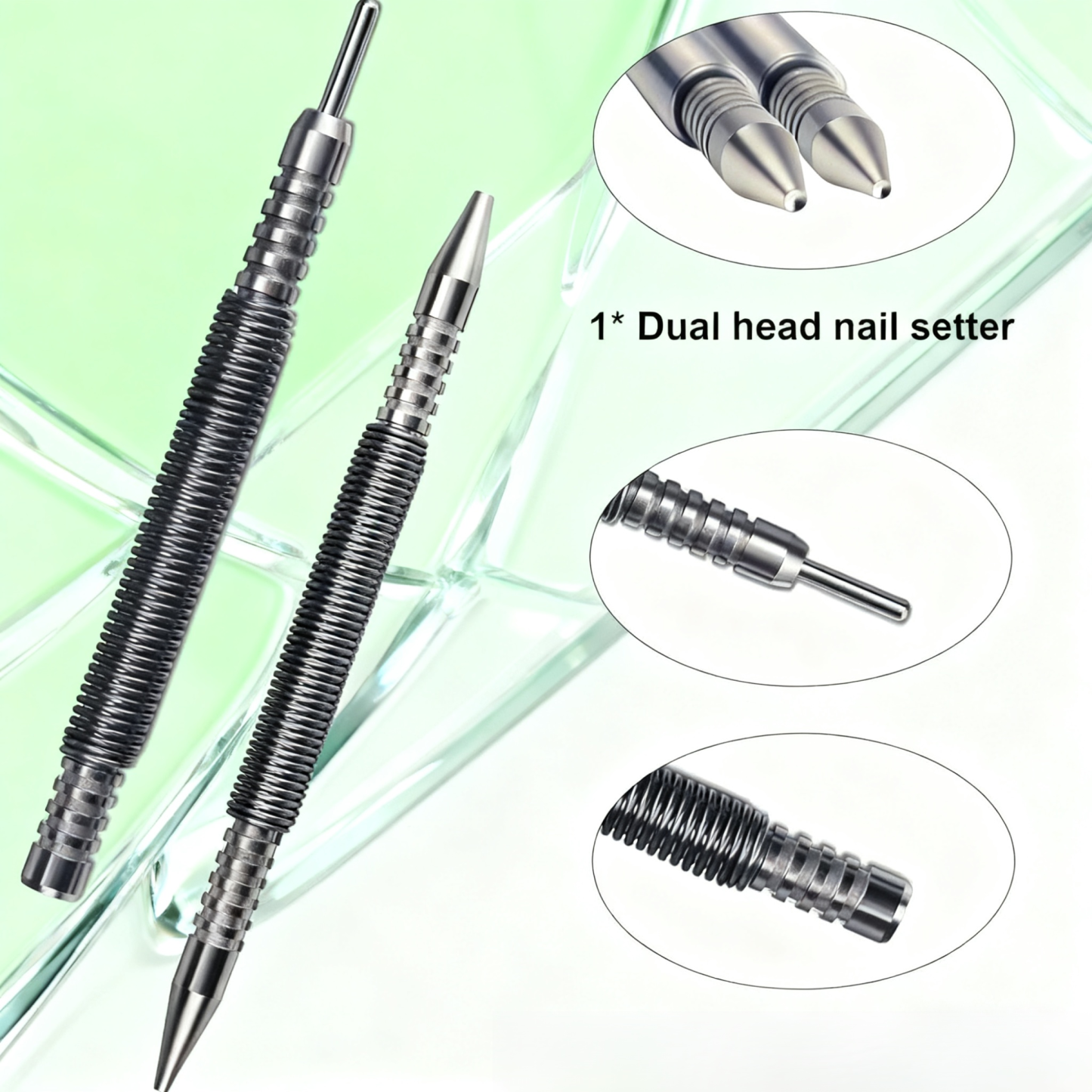 Spring Double-Ended Nail Punch Set
