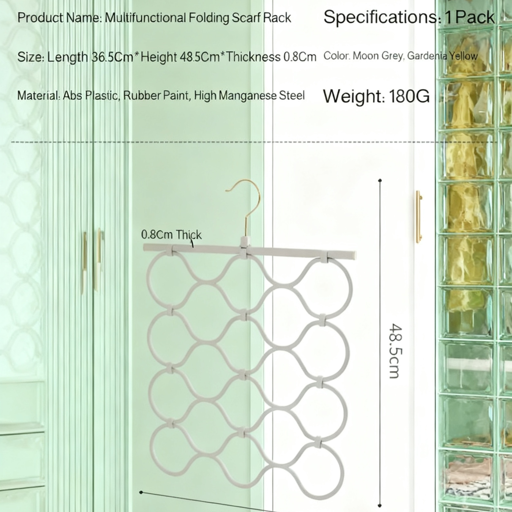 Multi-functional Foldable Space-saving Silicone Clothes Hanger