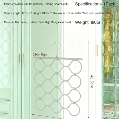 Multi-functional Foldable Space-saving Silicone Clothes Hanger