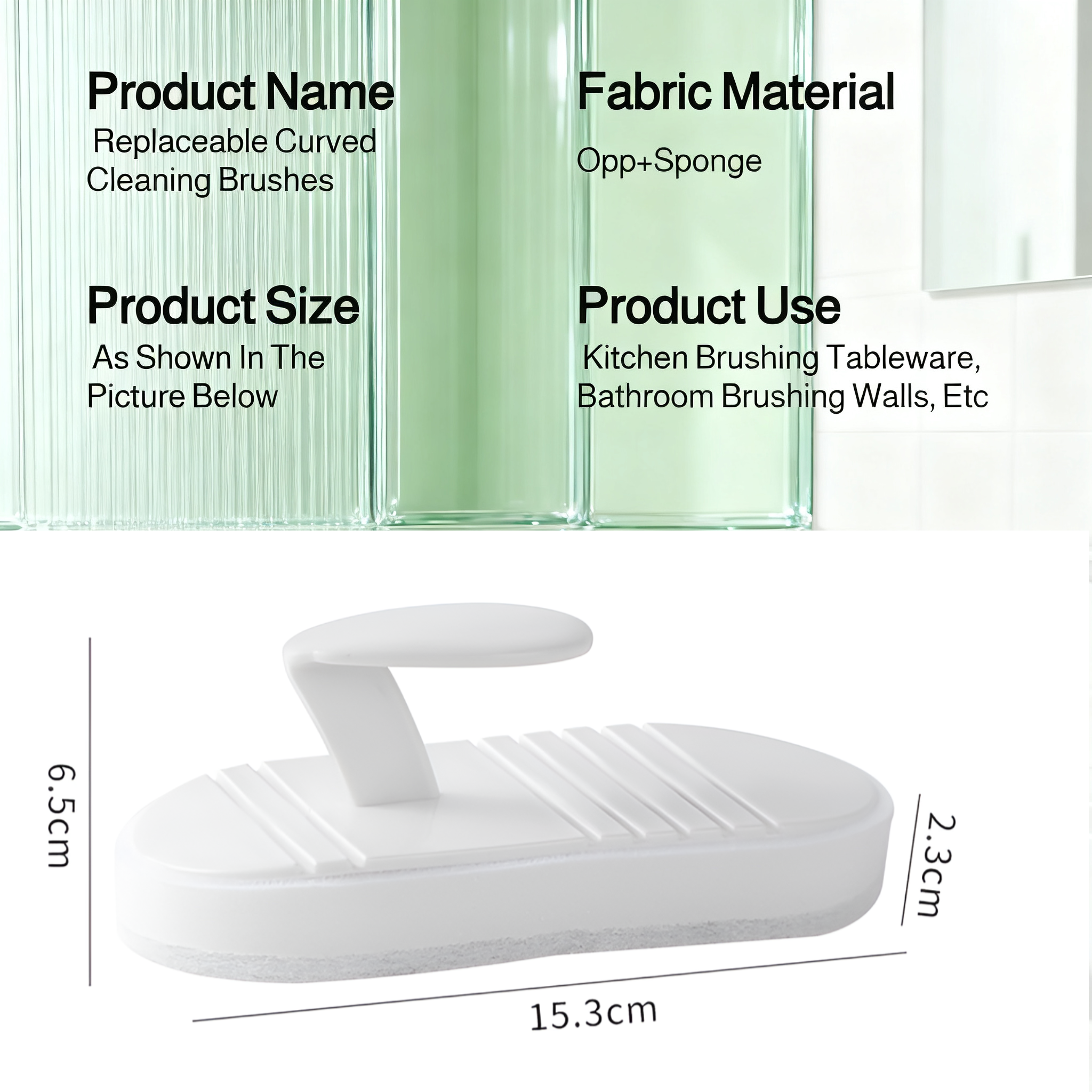 Handheld Tile Cleaning Brush for Bathroom