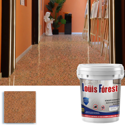  [Crystal Marble Texture] Premium Liquid Ceramic Floor Paint - Self-Leveling Seamless Finish - ZeroOdor Waterproof Coating 🛠️🏠