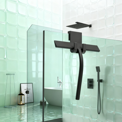 Bathroom Glass Silicone Squeegee Water Wiper Glass Cleaning Tool