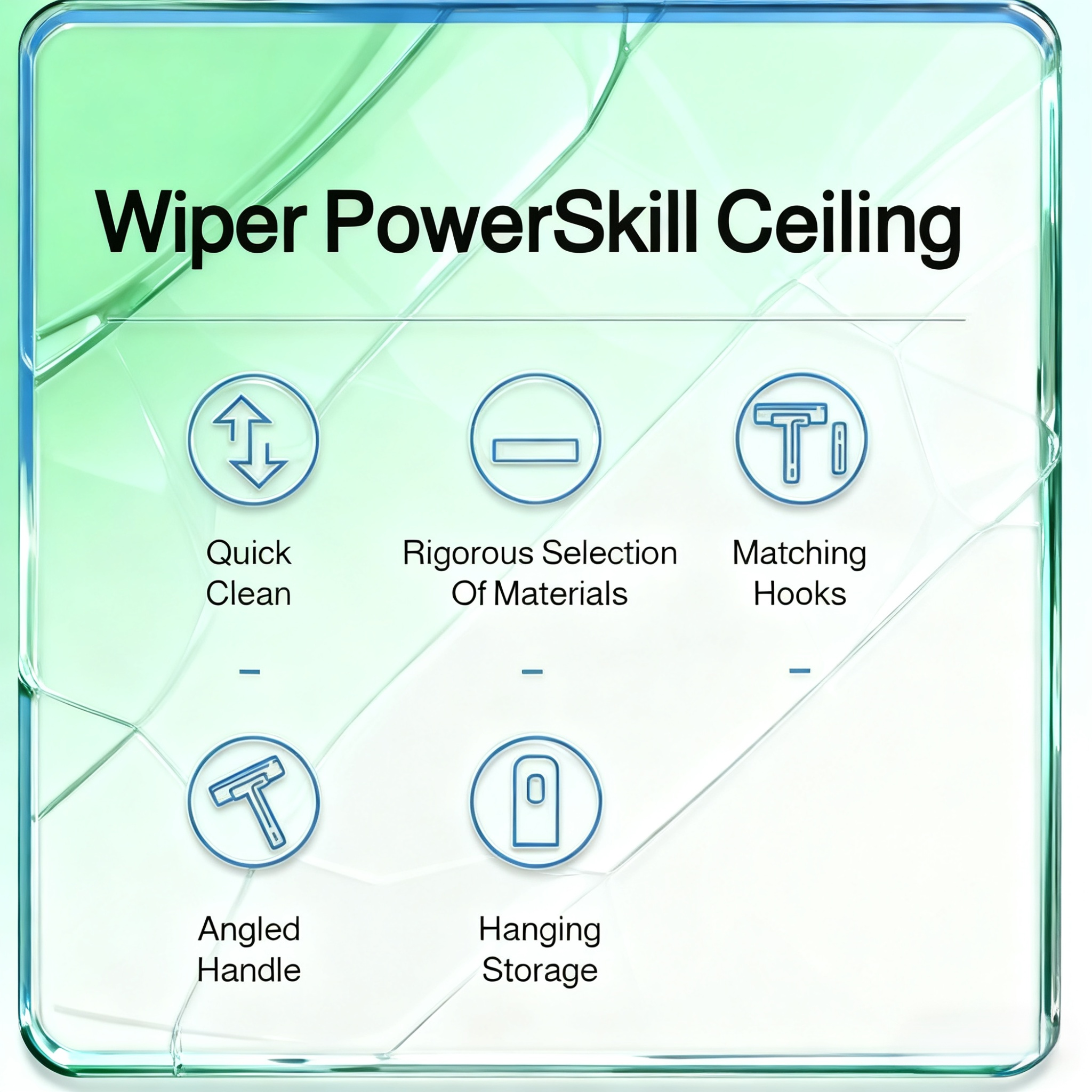 Bathroom Glass Silicone Squeegee Water Wiper Glass Cleaning Tool